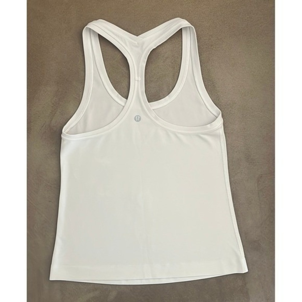 Lululemon Racerback Tank Top Womens Small White Athletic Breathable - Picture 3 of 6